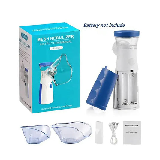 Portable Mini Mesh Nebulizer Machine for Adults & Kids – Silent & Compact Inhaler