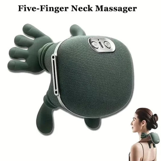 Electric Hand & Finger Massager – Cordless Compression Therapy Device with Heat & Vibration