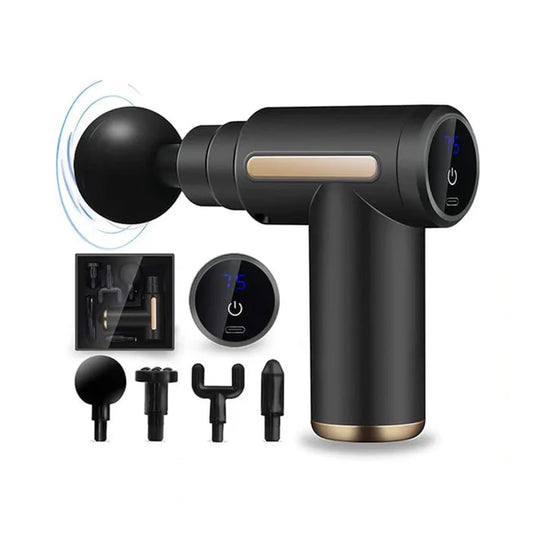 Portable Deep Tissue Massage Gun with Rechargeable Battery, 20W Motor Power